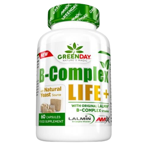Amix GreenDay® B-Complex LIFE-FORTE+ 60 kaps. (B grupės vitaminai)