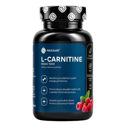 MaxxWin L-Carnitine Maxx 1000 90 tab aviečių skonio