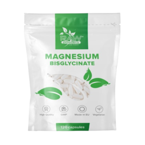 Raw Powders Magnio bisglicinatas 500mg 120kaps.