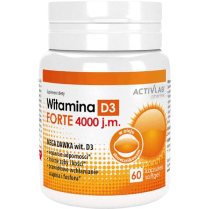 ActivLab Vitamin D3 Forte 4000 IU 60 kaps.