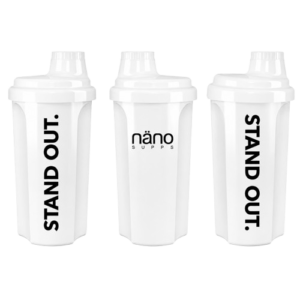 Nano Supps Shaker 500 ml. Juoda (Kopija)