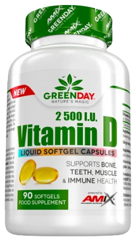 Amix GreenDay® Vitaminas D3 90kaps.