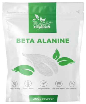 Raw Powders Beta Alanine 250 g - 62 porcijos