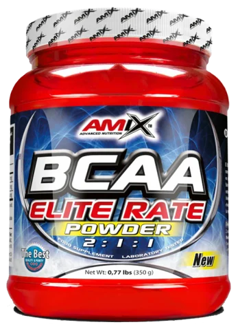 Amix BCAA amino rūgštys Elite Rate Powder 350 g (citrinu skonis)