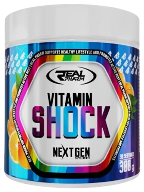 Real Pharm Vitamin Shock 300 g. (Apelsinų skonio)