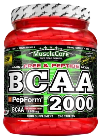 Amix MuscleCore DW - BCAA 2000 with PepForm 240 tab.