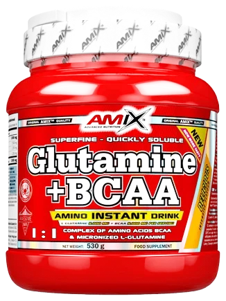 Amix Glutamine + BCAA powder (amino rūgštys) 530g