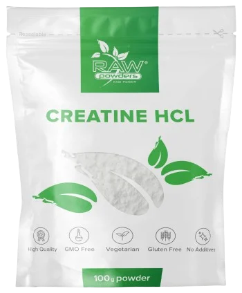 Raw Powders Creatine HCL 100 g - 33 porcijos