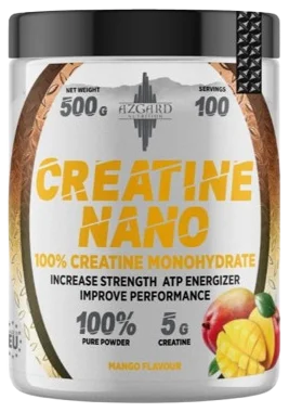 Azgard Creatine Nano 500 g su skoniais