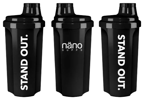 Nano Supps Shaker 500 ml. Juoda